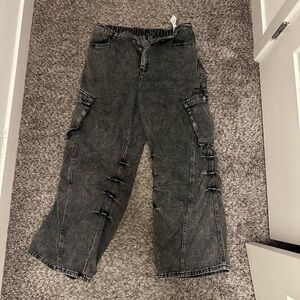 SHEIN Dark Gray Denim Pants